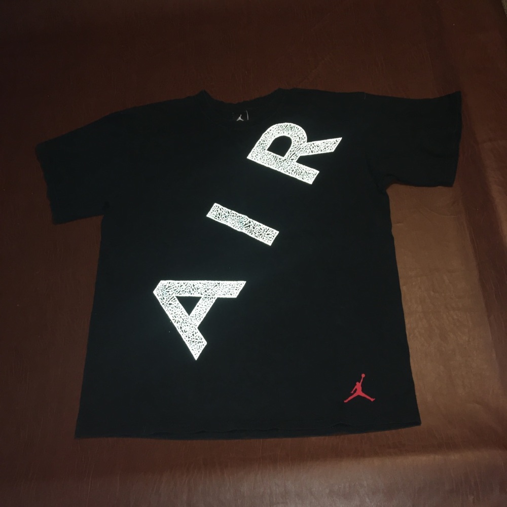 Jordan 3M Air Spellout Cement Print Tee L